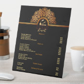 Elegante en Classy Nail Tech prijslijst Reclamebord Met Voetstuk (Insitu)