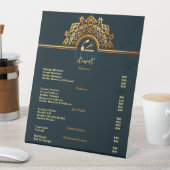 Elegante en Classy Nail Tech prijslijst Reclamebord Met Voetstuk (Insitu)