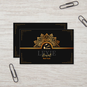 Elegante en Classy Nail Tech QR Code Visitekaartje