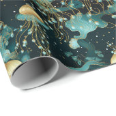 Elegante en Etherische Kwallen Cadeaupapier (Rol Hoek)