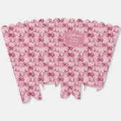 Elegante en grillige roze kokette strikken bruidsk bedankdoosjes (Ongevouwen)