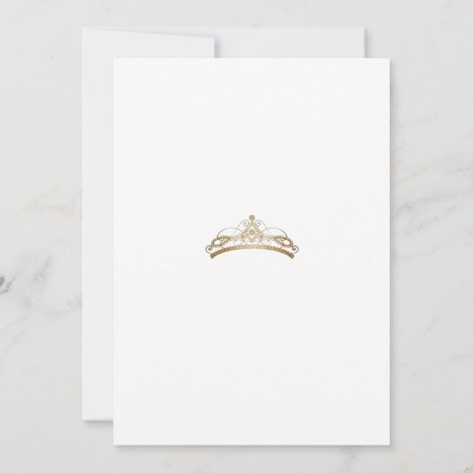 Elegante en minimalistische Photo Quinceañera Kaart (Achterkant)