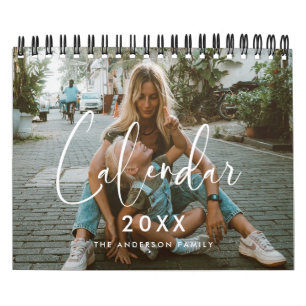 Elegante en moderne familie 2026 foto kalender
