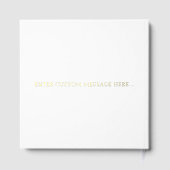 Elegante en moderne gepersonaliseerde zwart en gou gastenboek (Achterkant)