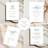 Elegante en moderne RSVP-reactiekaart RSVP Kaartje