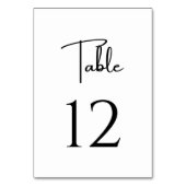 Elegante en moderne zwart-wit bruiloft kaart (Voorkant)