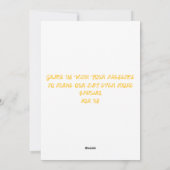 Elegante en mooie bruiloft uitnodiging (Achterkant)