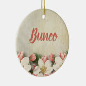 Elegante en mooie  Bunco speler Keramisch Ornament (Rechts)