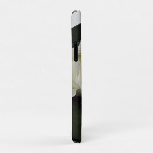 Elegante en romantische witte roos gepersonaliseer Case-Mate iPhone case (Achterkant/rechts)