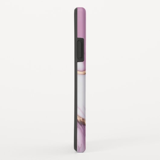 Elegante en slanke zwarte QR-code Case-Mate iPhone Case (Achterkant/rechts)