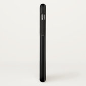 Elegante en slanke zwarte QR-code Case-Mate iPhone Case (Achterkant/links)