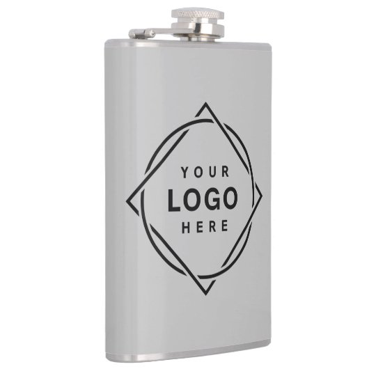 Elegante en slanke zwarte QR-code Heupfles (Rechts)