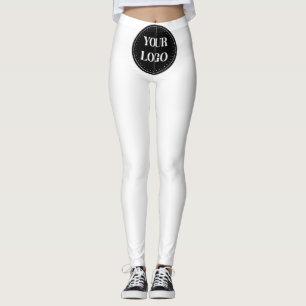 Elegante en slanke zwarte QR-code Leggings