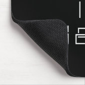 Elegante en slanke zwarte QR-code Muismat (Hoek)
