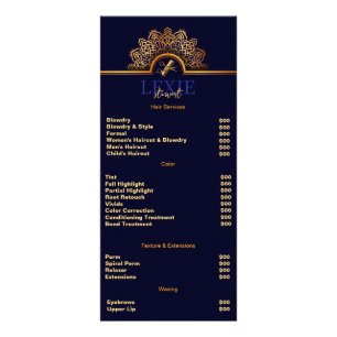Elegante en stijlvolle kapper reclamekaart