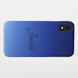 Elegante en strakke zwarte QR-code iPhone XR Hoesje