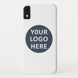 Elegante en strakke zwarte QR-code iPhone XR Hoesje