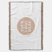 Elegante en strakke zwarte QR-code Deken (Voorkant Verticaal)