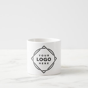 Elegante en strakke zwarte QR-code Espresso Kop