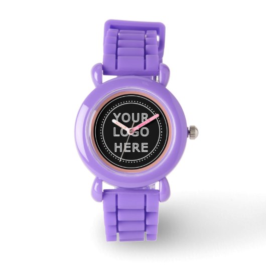 Elegante en strakke zwarte QR-code Horloge (Voorkant)