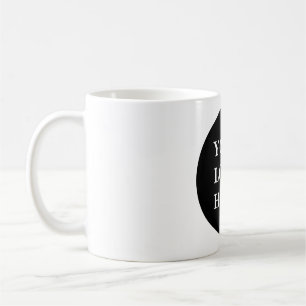 Elegante en strakke zwarte QR-code Koffiemok