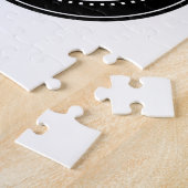 Elegante en strakke zwarte QR-code Legpuzzel (Zijkant)