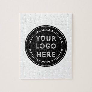 Elegante en strakke zwarte QR-code Legpuzzel