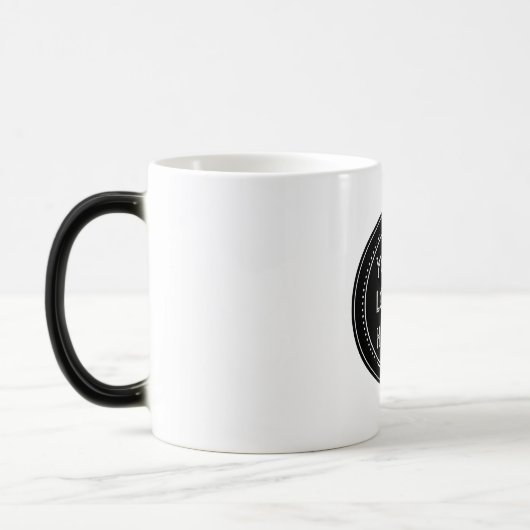 Elegante en strakke zwarte QR-code Magische Mok (Links)