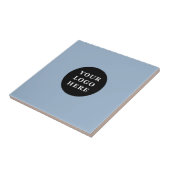 Elegante en strakke zwarte QR-code Tegeltje (Zijkant)