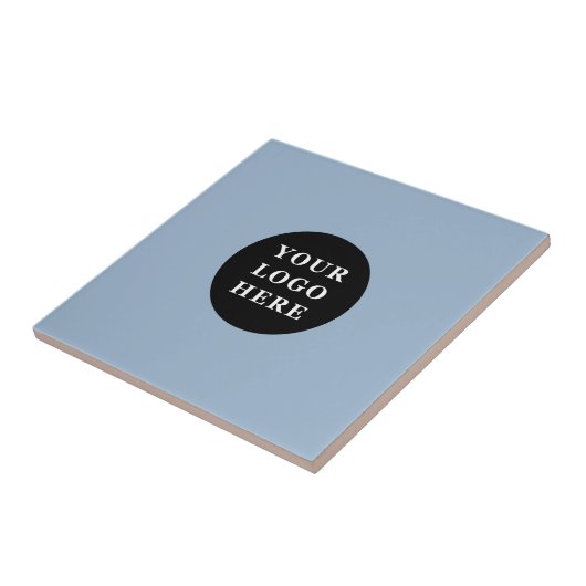 Elegante en strakke zwarte QR-code Tegeltje (Zijkant)