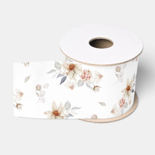 Elegante en tijdloze bloemen grosgrain lint