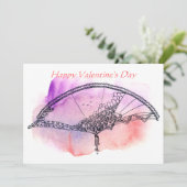 Elegante en visionaire Valentijn Feestdagenkaart (Staand voorkant)