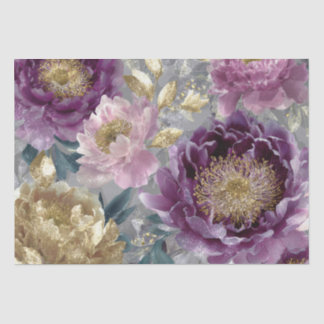 Elegante en Whimsical Fantasiebloemen Tissuepapier