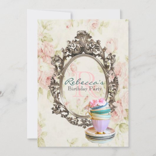 elegante engelse griekse  verjaardag kaart (Voorkant)