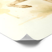 Elegante Engelse Pointer Dog Waterverf Poster (Hoek)