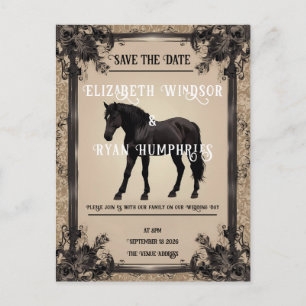 Elegante Equestische Romance Briefkaart