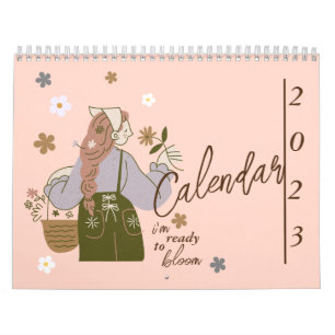 Elegante esthetische mooie affirmaties 2025 kalender
