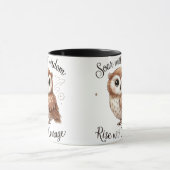 Élégante et attrayante chouette Conception Mug (Centre)