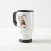 Élégante et attrayante chouette Conception Mug (Devant gauche)