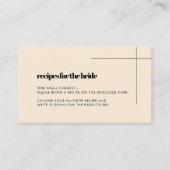 Elégante et chic Douche nuptiale Carte de demande  (Devant)