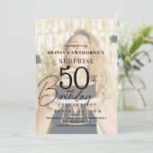 Elégante et élégante 50ème photo Invitation d'anni (Debout devant)