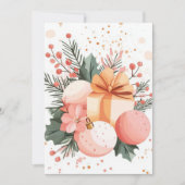 Elégante et festive Carte de voeux de vacances (Devant)