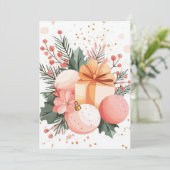 Elégante et festive Carte de voeux de vacances (Debout devant)