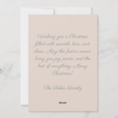 Elégante et festive Carte de voeux de vacances (Dos)
