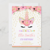 Elégante et magique carte de fête d'anniversaire (Devant)