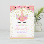 Elégante et magique carte de fête d'anniversaire (Debout devant)