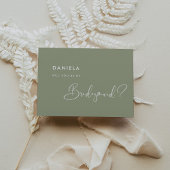 Elégante et sage carte de proposition d'aide d'Éta