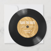 Élégante et unique invitation Save The Date disque (Devant)