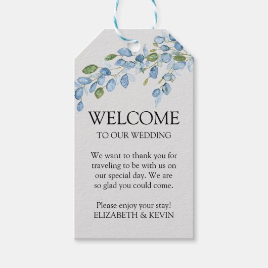 Élégante étiquette cadeau aquarelle (Devant)