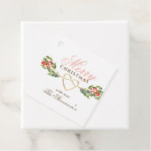 Élégante étiquette cadeau de Noël personnalisée (En situation)